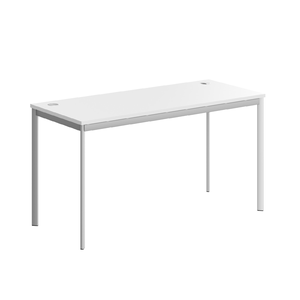 Офисная мебель Имаго-С Стол прямой СП-3.1S Белый/Алюминий 1400х600х755