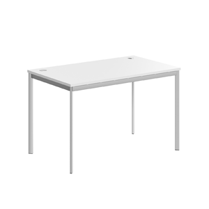 Офисная мебель Имаго-С Стол прямой СП-2S Белый/Алюминий 1200х720х755