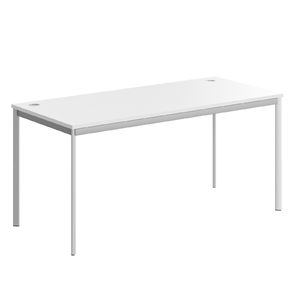 Офисная мебель Имаго-С Стол прямой СП-4S Белый/Алюминий 1600х720х755