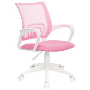 Офисное кресло Бюрократ CH-W695NLT Сидение ткань TW-06A розовая/спинка сетка TW-13A розовая