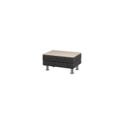 Журнальный стол Эволюшн EVO-t Экокожа Ecotex 3001 (черная) 730х530х385