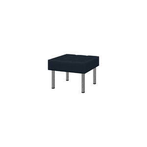 Пуф БИЗНЕС Bu-p1 Экокожа Ecotex 3001 (черная) 620х620х450