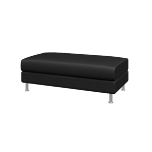 Банкетка ДОМИНО Dm-P2 Экокожа Ecotex 3001 (черная) 1320х660х480