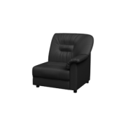 Модуль одноместный левый ПРЕМЬЕР P1L Экокожа Ecotex 3001 (черная) 800х900х900