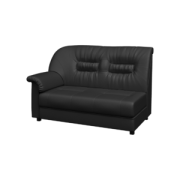Модуль двухместный правый ПРЕМЬЕР P2R Экокожа Ecotex 3001 (черная) 1400х900х900