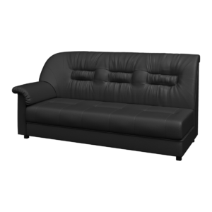 Модуль трехместный правый ПРЕМЬЕР P3R Экокожа Ecotex 3001 (черная) 1730х900х900