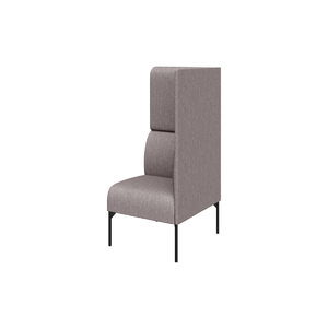 Модуль одноместный высокий левый БРИДЖ Brd1HL Рогожка Sweet grey серый 625х710х1350