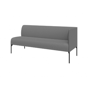 Модуль трехместный левый БРИДЖ Brd3L Рогожка Sweet grey серый 1825х710х810