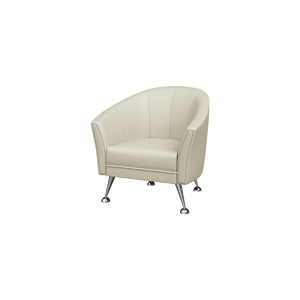 Кресло мягкое ЗАРА Z1 Экокожа Ecotex 3025 (кремовая) 870х750х860