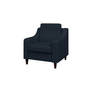 Кресло мягкое РИЧМОНД R1 Экокожа Ecotex 3001 (черная) 910х880х1000