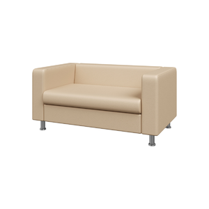 Диван двухместный АЛЕКТО ALE2 Экокожа Ecotex 3028 (бежевая) 1470х830х700