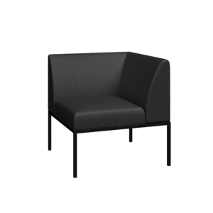 Модуль угловой АСТРО AC Экокожа Ecotex 3001 (черная) 700х700х740