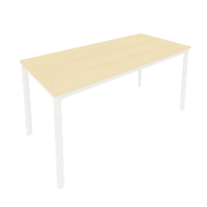 Офисная мебель Slim system Стол письменный на металлокаркасе С.СП-6 Клён/Белый 1580x720x750