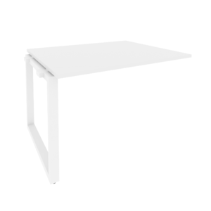 Офисная мебель Onix Проходной наборный элемент переговорного стола O.MO-NPRG-2 Белый бриллиант/Белый 1180x980x750