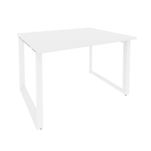 Офисная мебель Onix Стол переговорный (1 столешница) O.MO-PRG-1.2 Белый бриллиант/Белый 1180x980x750