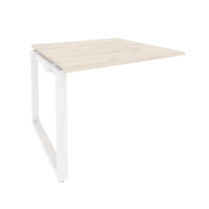 Офисная мебель Onix Проходной наборный элемент переговорного стола O.MO-NPRG-1 Денвер светлый/Белый 980x980x750