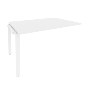 Офисная мебель Onix Проходной наборный элемент переговорного стола O.MP-NPRG-3 Белый бриллиант/Белый 1380x980x750