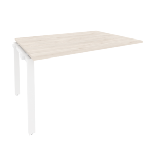 Офисная мебель Onix Проходной наборный элемент переговорного стола O.MP-NPRG-3 Денвер светлый/Белый 1380x980x750