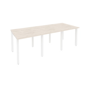 Офисная мебель Onix Стол переговорный (3 столешницы) O.MP-PRG-3.0 Денвер светлый/Белый 2340x980x750