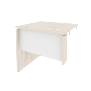 Офисная мебель Onix Стол-приставка левый к опорным элементам O.SPR-0.7 (L) Денвер светлый/Белый бриллиант 780x720x750