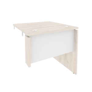 Офисная мебель Onix Стол-приставка правый к опорным элементам O.SPR-0.8 (R) Денвер светлый/Белый бриллиант 780x800x750