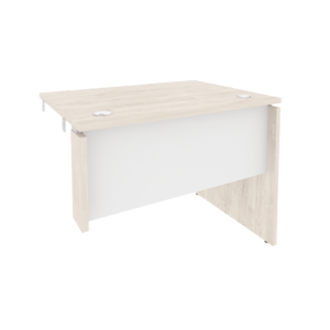 Офисная мебель Onix Стол-приставка правый к опорным элементам O.SPR-1.7 (R) Денвер светлый/Белый бриллиант 980x720x750
