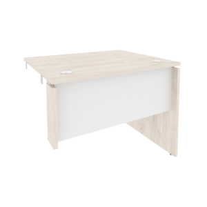Офисная мебель Onix Стол-приставка правый к опорным элементам O.SPR-1.8 (R) Денвер светлый/Белый бриллиант 980x800x750