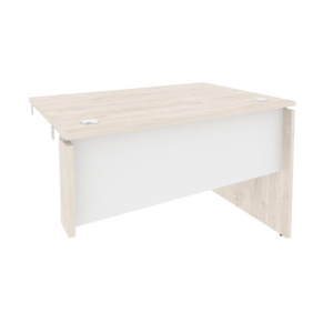 Офисная мебель Onix Стол-приставка правый к опорным элементам O.SPR-2.8 (R) Денвер светлый/Белый бриллиант 1180x800x750