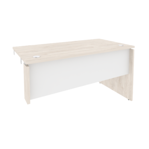 Офисная мебель Onix Стол-приставка правый к опорным элементам O.SPR-3.7 (R) Денвер светлый/Белый бриллиант 1380x720x750