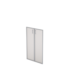 Офисная мебель Avance Комплект дверей стеклянных в алюминиевой рамке 6ФКС.009 Стекло матовое 396х20х1244