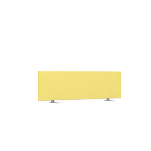 Офисная мебель Avance Барьер (ткань,фронтальный) 6БР.306.3 Микровелюр Lemon/Алюминий матовый 1000х18х300