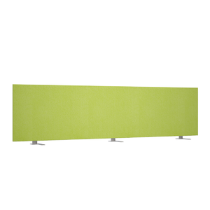 Офисная мебель Avance Барьер (ткань,фронтальный) 6БР.407.3 Микровелюр Kiwi (зеленый)/Алюминий матовый 1200х18х400