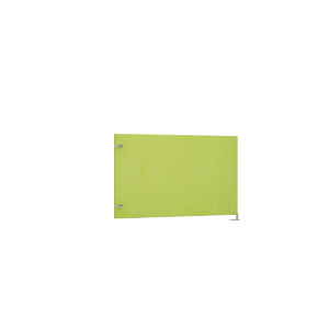 Офисная мебель Avance Барьер (ткань,боковой) 6БРП.411.9 Микровелюр Kiwi (зеленый)/Алюминий матовый 780х18х400