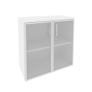 Офисная мебель Onix  Шкаф низкий широкий O.ST-3.2 R Белый бриллиант 800x420x823