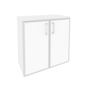 Офисная мебель Onix  Шкаф низкий широкий O.ST-3.2 R white Белый бриллиант 800x420x823
