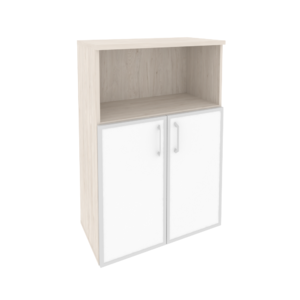 Офисная мебель Onix Шкаф средний широкий O.ST-2.2 R white Денвер светлый 800x420x1207