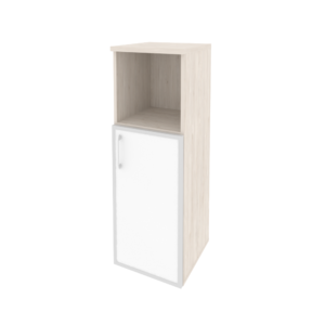 Офисная мебель Onix Шкаф средний узкий правый O.SU-2.2 R (R) white Денвер светлый 400x420x1207