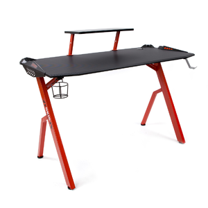 Стол компьютерный игровой SKILL CTG-001 Черный/Красный 1200х600х750
