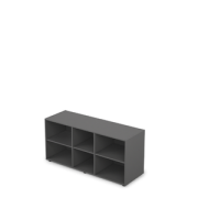 Офисная мебель Арредо (Arredo) Короб тумбы опорной 10Т.005.1 Графит/- 1300x434x626