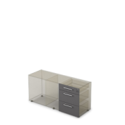 Офисная мебель Арредо (Arredo) Ящики тумб 10Т.005.2 Графит/- 477x416x596