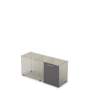 Офисная мебель Арредо (Arredo) Фасад тумбы широкий 10Т.005.4 Графит/- 477x16x596