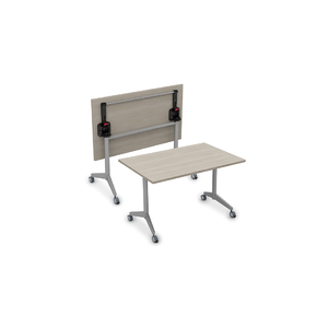 Офисная мебель Bend Складной прямолинейный стол 8СР.128 Белый/Алюминий матовый 1200х800х750