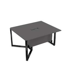 Офисная мебель Summit Стол-квадрат бенч, начальный модуль 16СКН.126 Graphit/Черный глянец 1600х1200х750