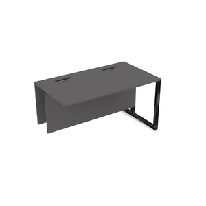 Офисная мебель Summit Стол прямой бенч, конечный модуль 16СПК.182 Graphit/Черный глянец 1200х800х750