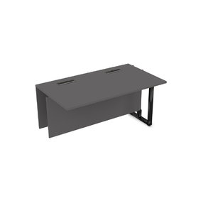 Офисная мебель Summit Стол прямой бенч, средний модуль 16СПС.186 Graphit/Черный глянец 1600х800х750