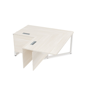 Офисная мебель Summit Стол угловой бенч, средний модуль 16СУС.184 Ivory/Белый 1400х800х750