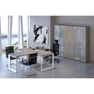 Кабинет руководителя Оникс Директ (Onix Direct) Дуб аттик/Белый бриллиант