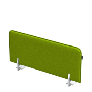 Офисные экраны SOFToffice Экран из фетра, боковой 010.ФБ.583 Green/Алюминий матовый 580х20х300