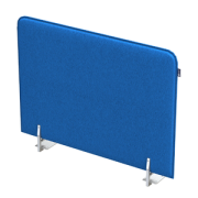 Офисные экраны SOFToffice Экран из фетра, боковой 010.ФБ.585 Blue/Алюминий матовый 580х20х300
