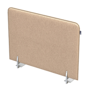 Офисные экраны SOFToffice Экран из фетра, боковой 010.ФБ.585 Cappuccino/Алюминий матовый 580х20х300